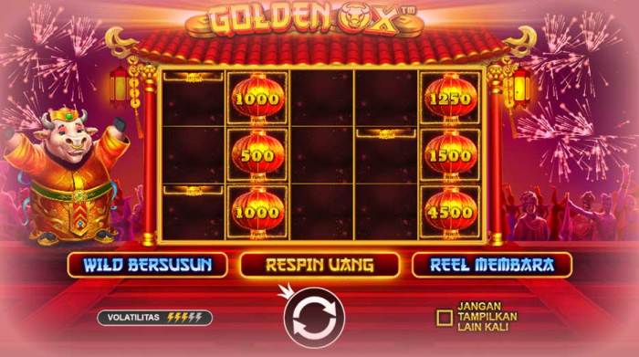 Slot gacor Golden Ox tips terbaik untuk pemula